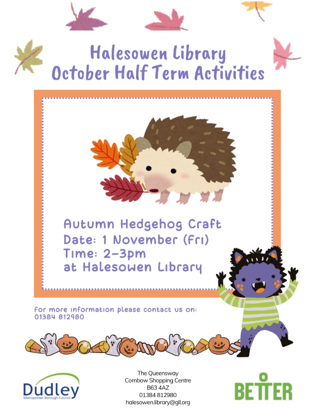 Halesowen Library - Autumn Hedgehog Craft